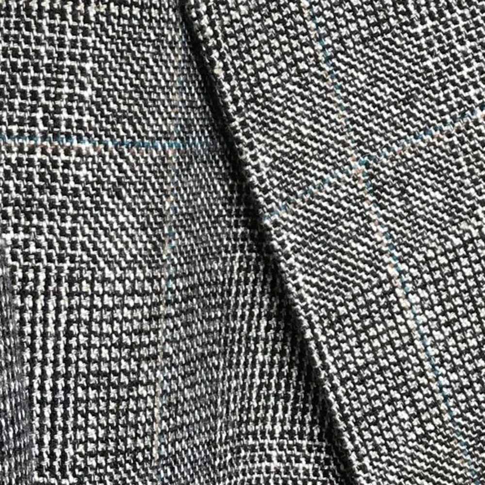 Haggar Imperial Gentlemans Fit Glen Plaid Sport Coat 2 Button Jacket Mens Large